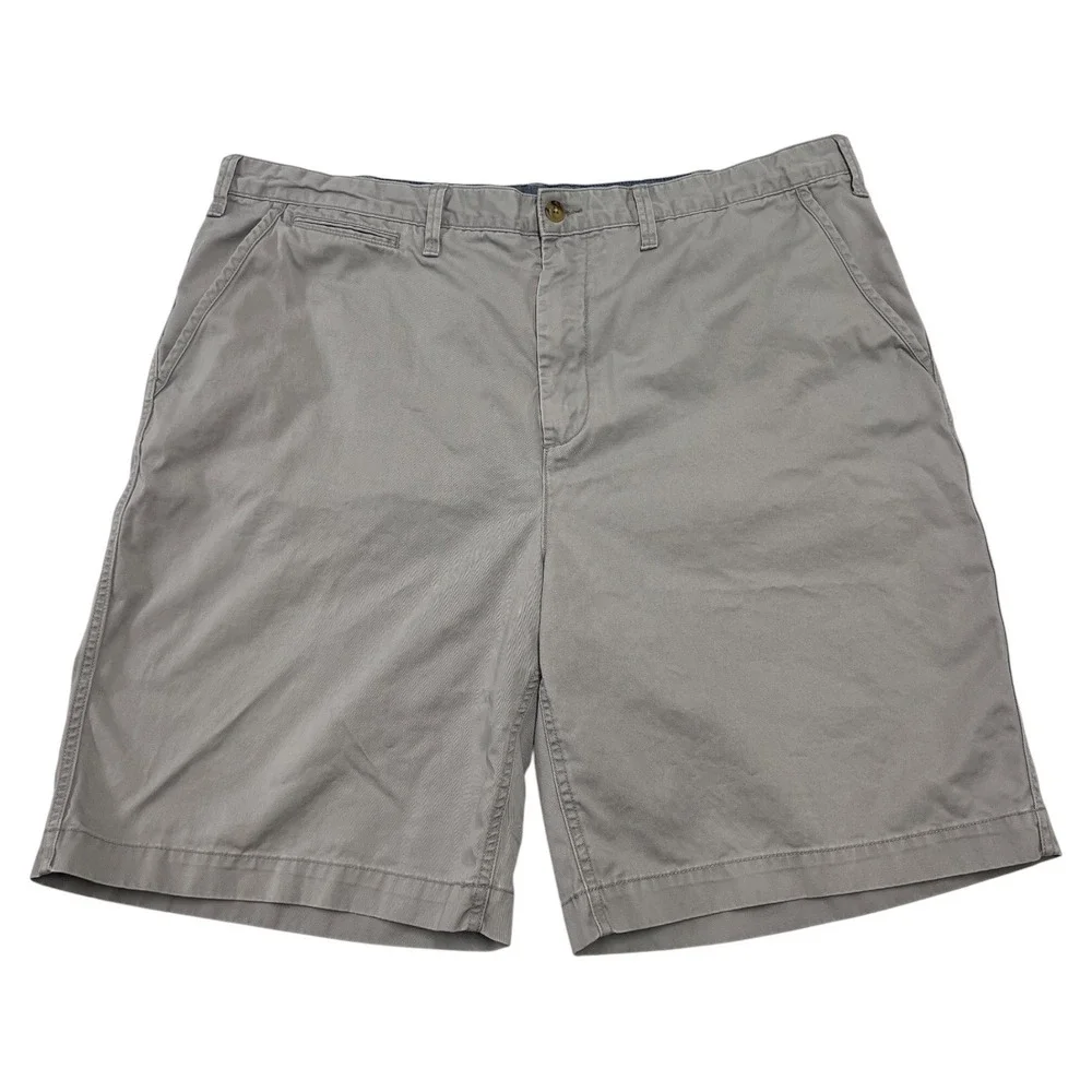 Polo Ralph Lauren Men's Chino Shorts Light Gray Relaxed Fit Size 40 Flat Front